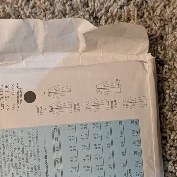 Butterick Pattern - Picture 3 of 4